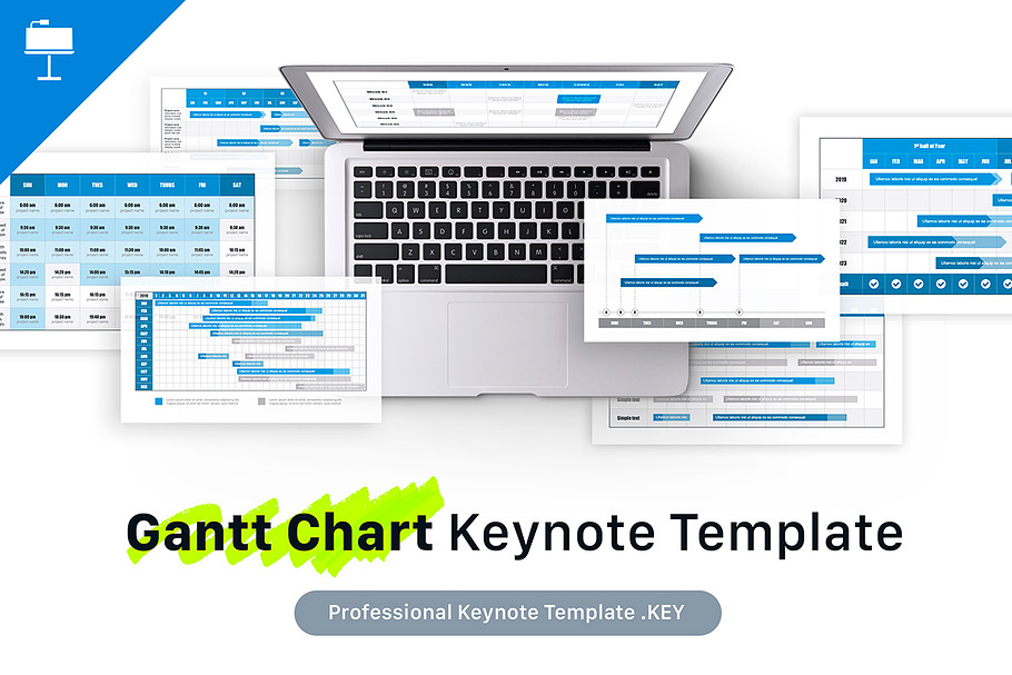 Gantt Chart Keynote Template in Keynote Templates - product preview 8