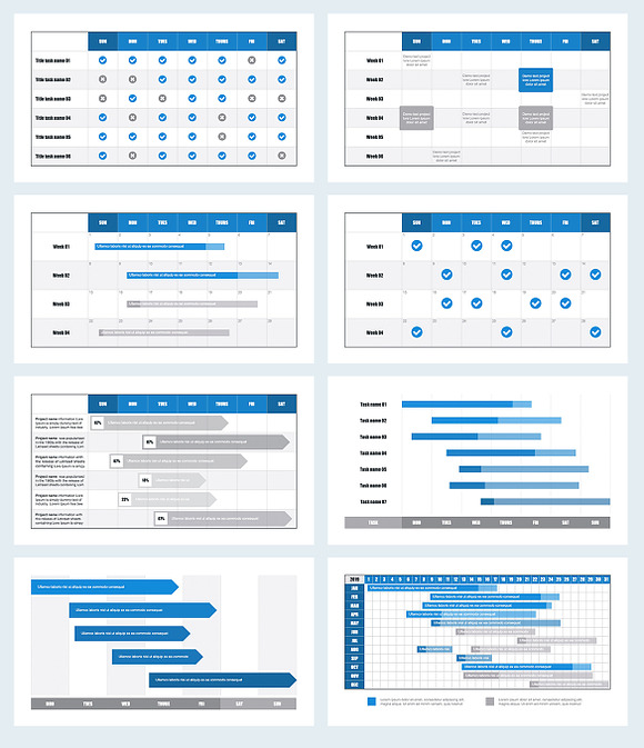 Gantt Chart Keynote Template in Keynote Templates - product preview 2