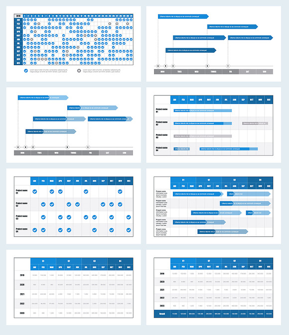 Gantt Chart Keynote Template in Keynote Templates - product preview 3