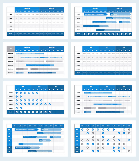 Gantt Chart Keynote Template in Keynote Templates - product preview 4