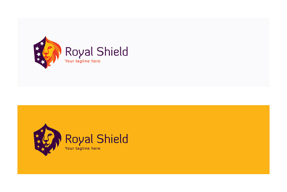 Royal Shield-Wild Animal Lion in Logo Templates - product preview 1
