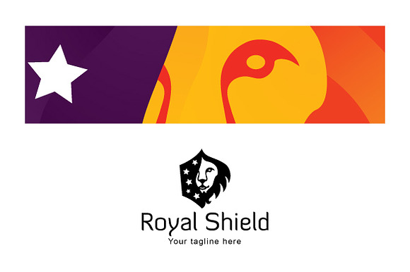 Royal Shield-Wild Animal Lion in Logo Templates - product preview 2