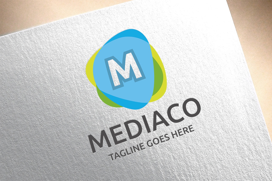 Letter M - MediacoLogo