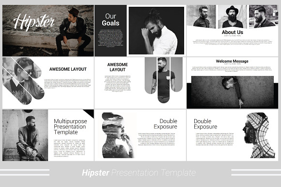 Hipster Keynote Template in Keynote Templates - product preview 1