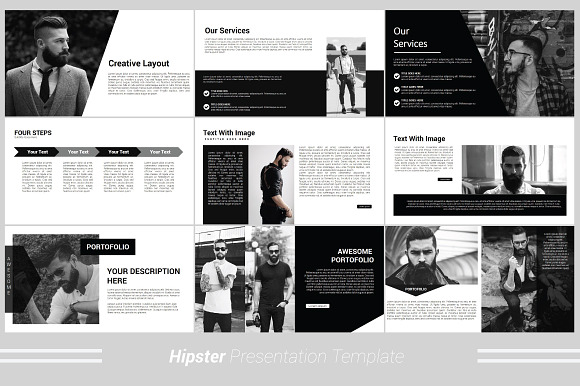 Hipster Keynote Template in Keynote Templates - product preview 2