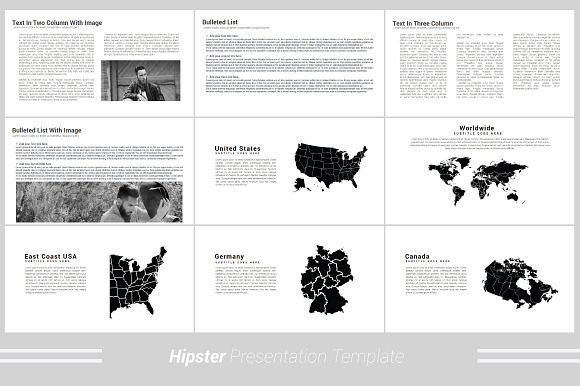 Hipster Keynote Template in Keynote Templates - product preview 8