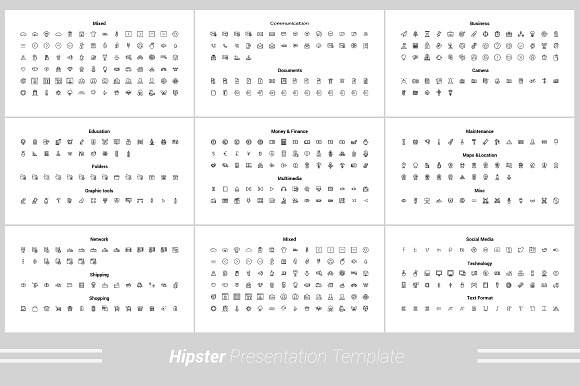 Hipster Keynote Template in Keynote Templates - product preview 11