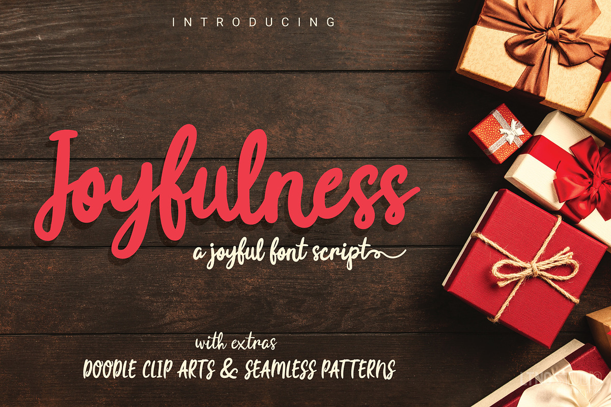 Joyfulness Script Font with Extras in Script Fonts - product preview 8