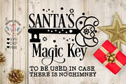 Santa Magic Key Christmas Cut File