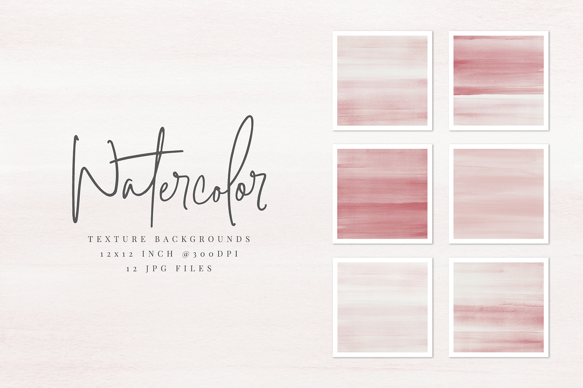 Red Watercolor Texture Backgrounds in Textures - product preview 8