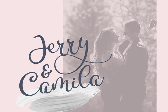 Calligraphy Wedding Font Delight in Wedding Fonts - product preview 5