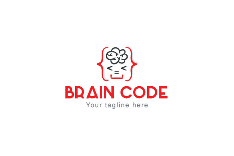 Brain Code-Stock Logo