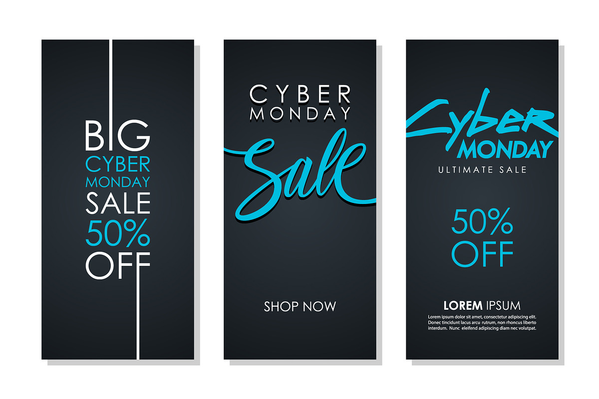 Cyber Monday Sale Flyers in Graphics - product preview 8