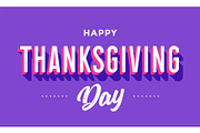 Thanksgiving Day. Greeting card with