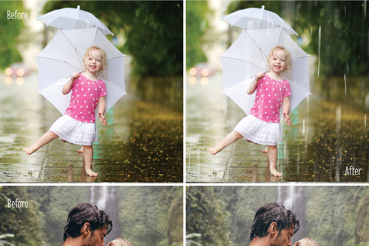 25 Rain Overlays - Falling Raindrops in Add-Ons - product preview 8