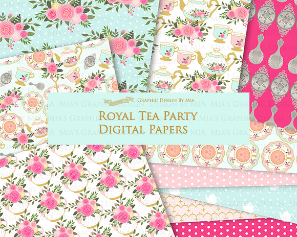 Tea, Tea Party, Afternoon Tea in Illustrations - product preview 8