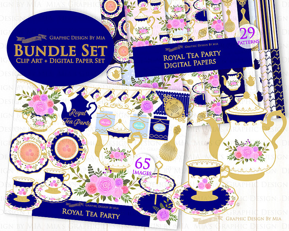 Tea, Tea Party, Afternoon Tea in Illustrations - product preview 1