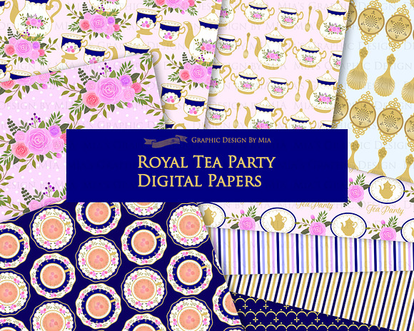 Tea, Tea Party, Afternoon Tea in Illustrations - product preview 7