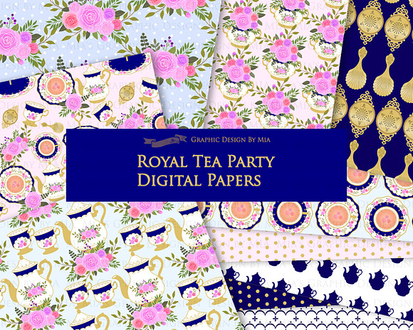 Tea, Tea Party, Afternoon Tea in Illustrations - product preview 8
