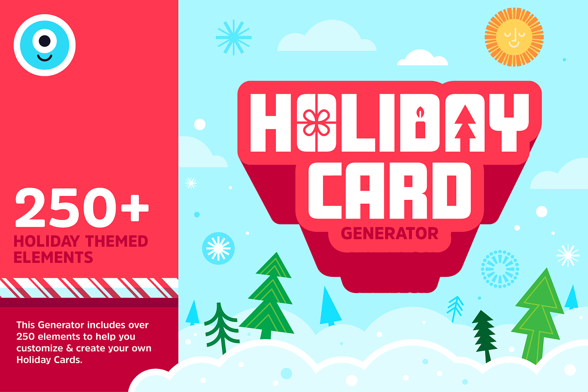 Holiday Card Generator in Illustrations - product preview 8