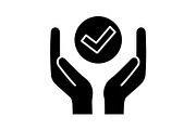 Quality services glyph icon