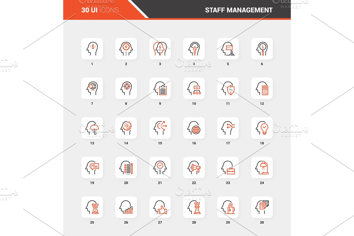 Business and Staff Management Flat in Illustrations - product preview 8