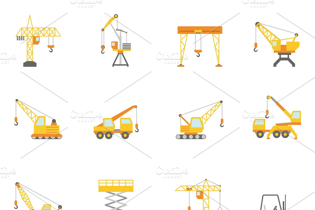Building construction crane icons in Icons - product preview 8