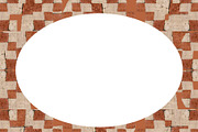Blank Landscape Frame With Mosaic Ro
