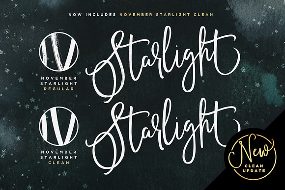 November Starlight (New Update!) in Fancy Fonts - product preview 3