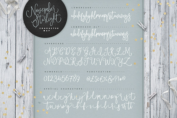 November Starlight (New Update!) in Fancy Fonts - product preview 8