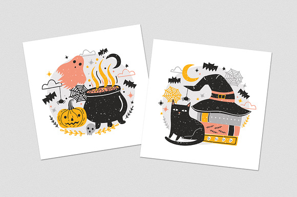 Funny Halloween set in Illustrations - product preview 3