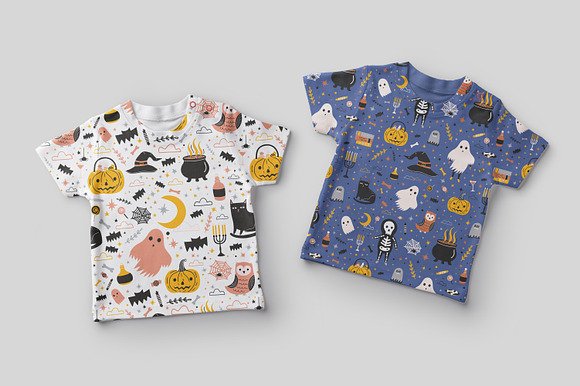 Halloween seamless, posters, banners in Illustrations - product preview 16