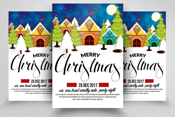 Christmas Greeting Flyers Bundle 10 in Flyer Templates - product preview 5