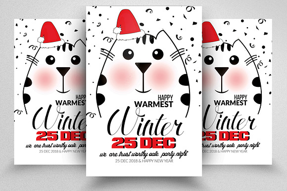 Christmas Greeting Flyers Bundle 10 in Flyer Templates - product preview 6