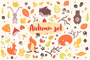 Autumn bundle, seamless, posters