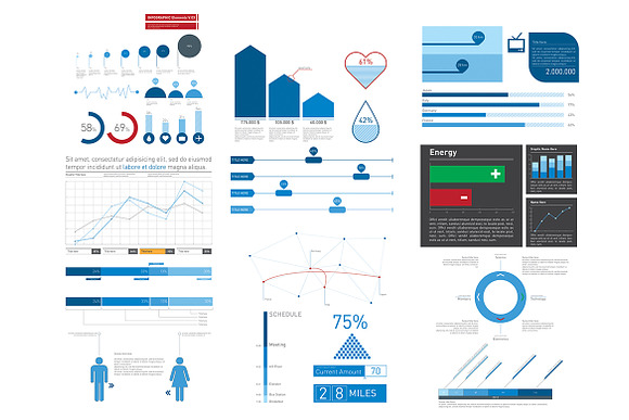 Vector Infographic Elements Vol.03 in Illustrations - product preview 2