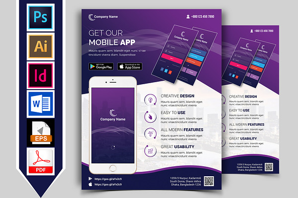 Mobile App Promotional Flyer Vol-01