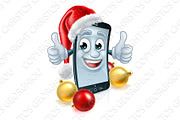 Cell Mobile Phone Christmas Mascot