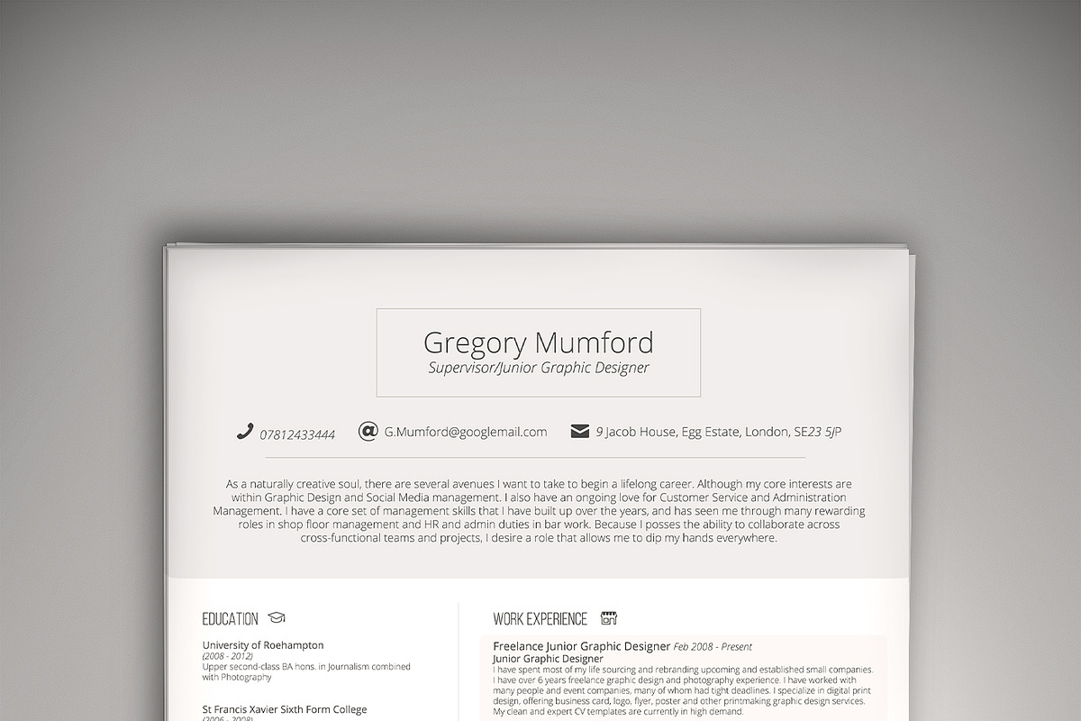 August CV/Resume (PSD + WORD DOC) in Resume Templates - product preview 8