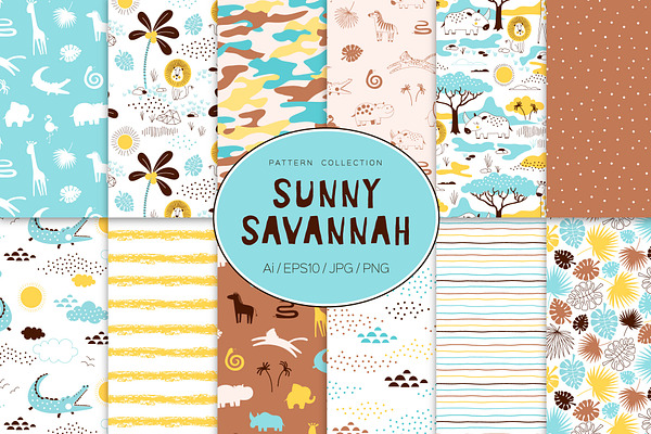 Sunny Savannah pattern set