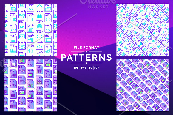 File Format Patterns Collection in Patterns - product preview 4