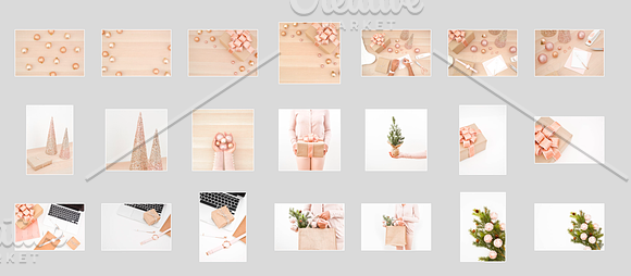 Holiday Pink Stock Photo Bundle in Social Media Templates - product preview 1