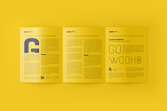 US Letter 3-Fold Brochure Mockup in Print Mockups - product preview 7