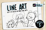 Line Art - Brushes for procreate