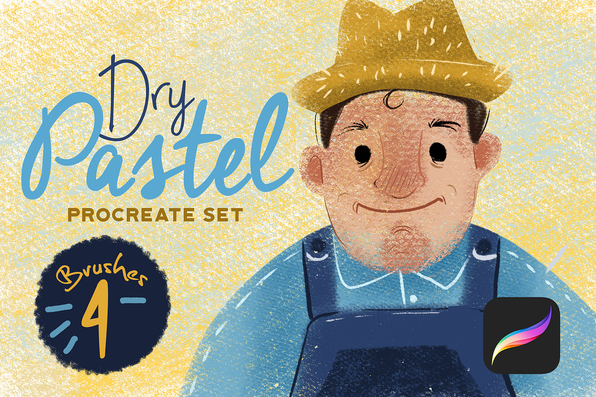 Dry Pastel Procreate Set in Add-Ons - product preview 8