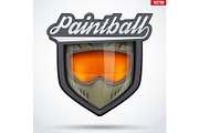 Paintball mask with goggles.