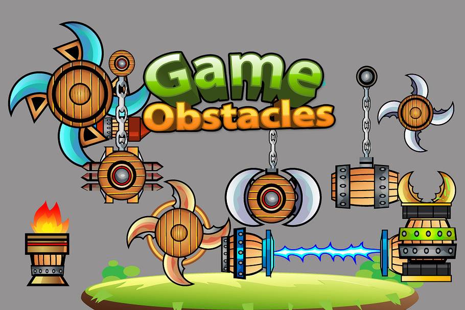 2D Game Obstacles Sprites in Illustrations - product preview 8