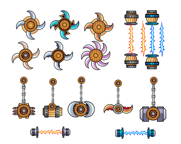2D Game Obstacles Sprites in Illustrations - product preview 2