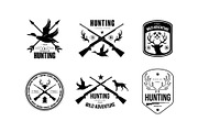 Hunting club logo, wild adventure