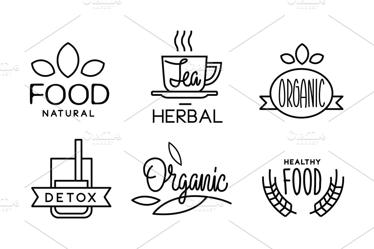 Natural, detox, hearbal, organic in Illustrations - product preview 8